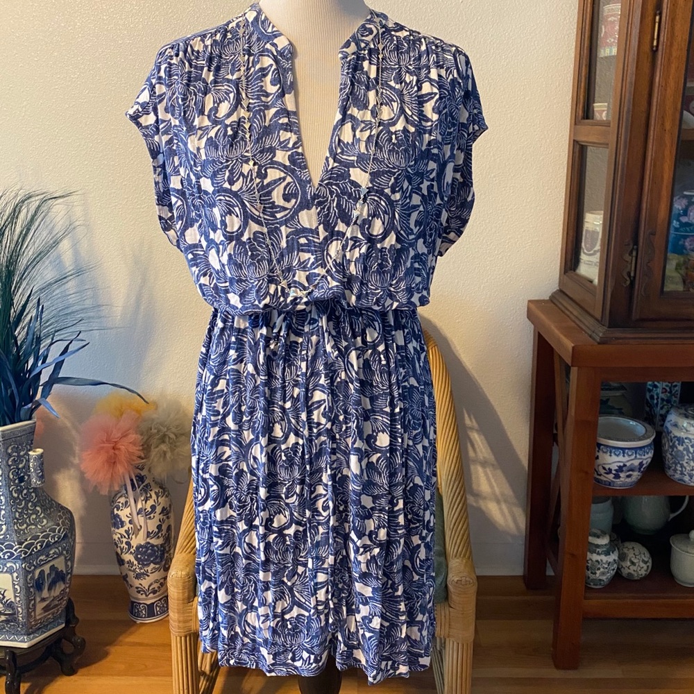Loft Outlet Blue/White Dress